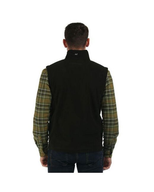 Regatta Black Tobias Ii Lightweight Fleece Gilet Bodywarmer for men
