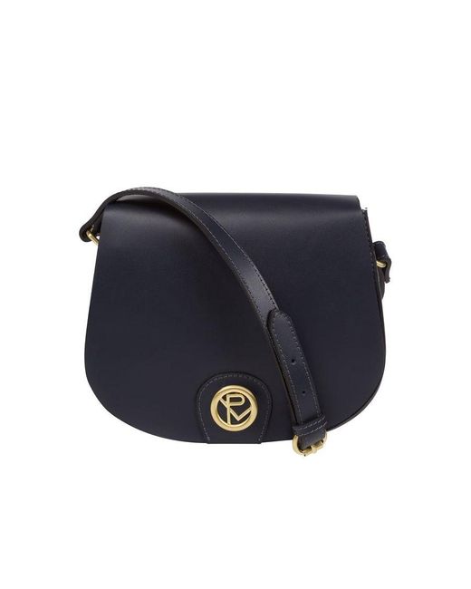 Pure Luxuries Blue 'coniston' Navy Leather Cross Body Bag