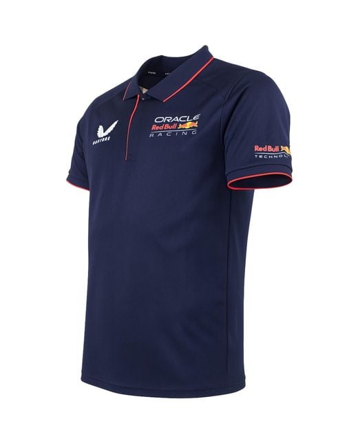 Castore Blue Bull Racing Factory Polo Shirt Cotton for men
