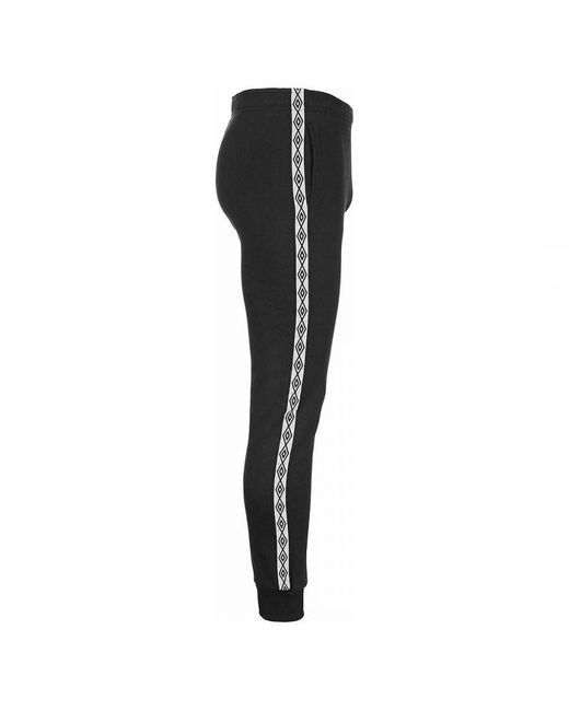 Umbro Black Taped Track Pants Cotton for men