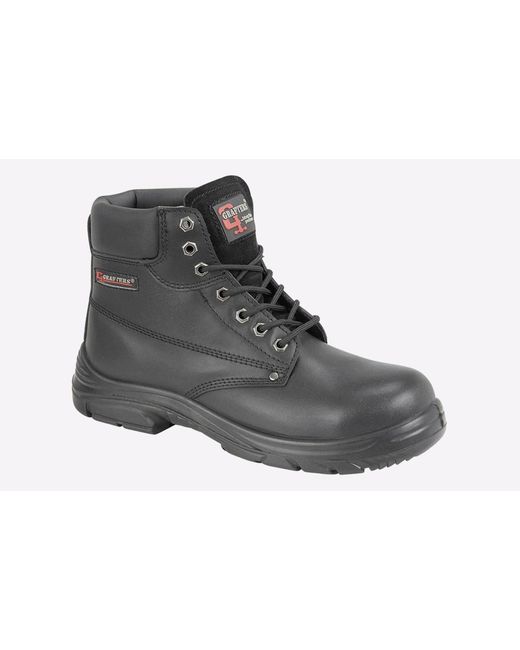 Grafters Black Compton Safety Boots (Extra Wide Fit) for men