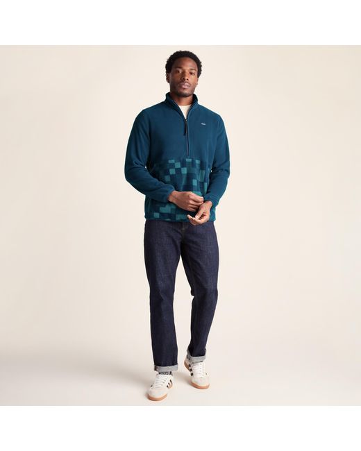 TOG24 Blue Ryle Microfleece Zip Neck for men