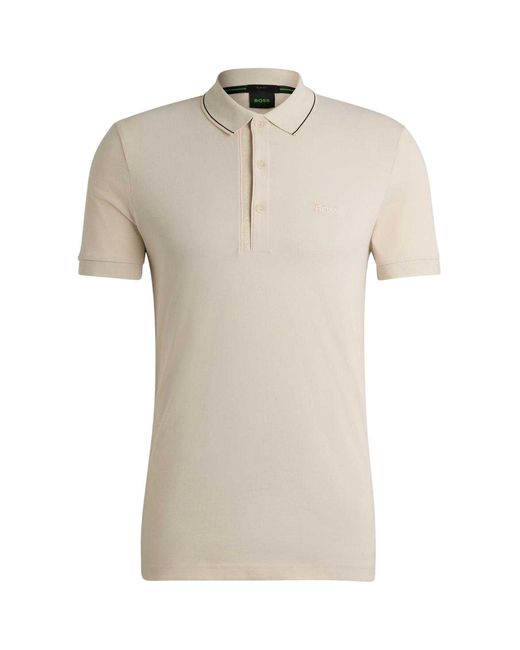 Boss Natural Paule 4 Polo Shirt Cotton for men