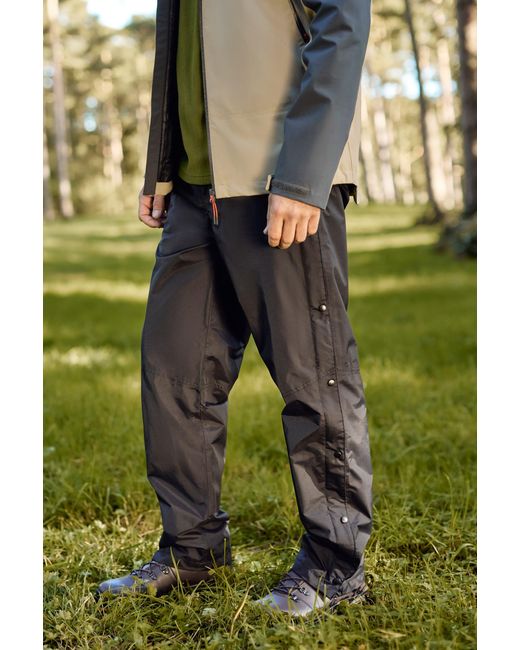 Mountain Warehouse Green 'Downpour' Overtrousers With Taped Seams Ripstop Waterproof Pants Polyamide for men