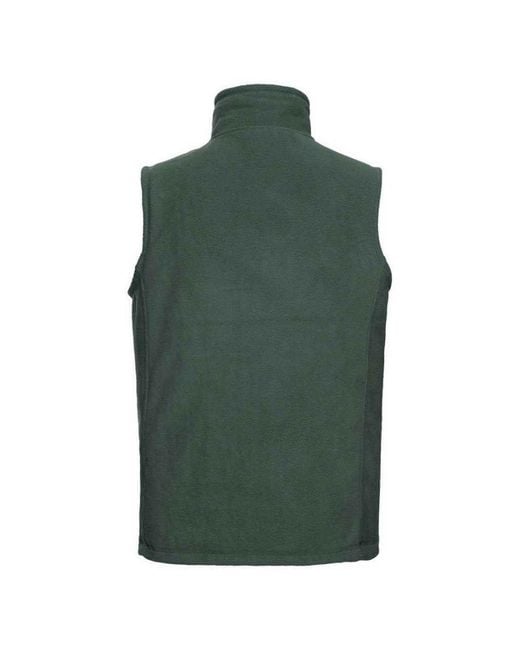 Russell Green Outdoor Fleece Gilet (Bottle) for men