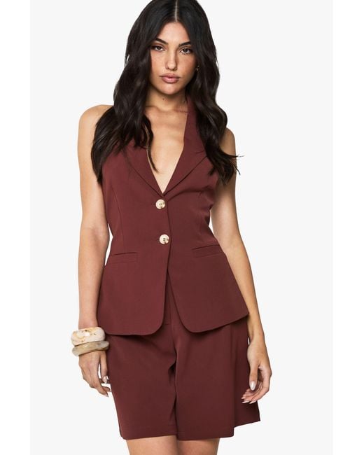 Boohoo Tailored Woven Bermuda Shorts