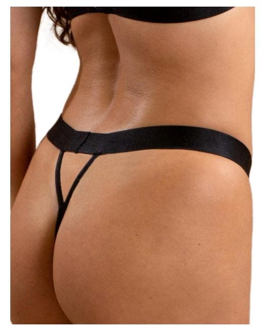 Pour Moi Black Constance Thong
