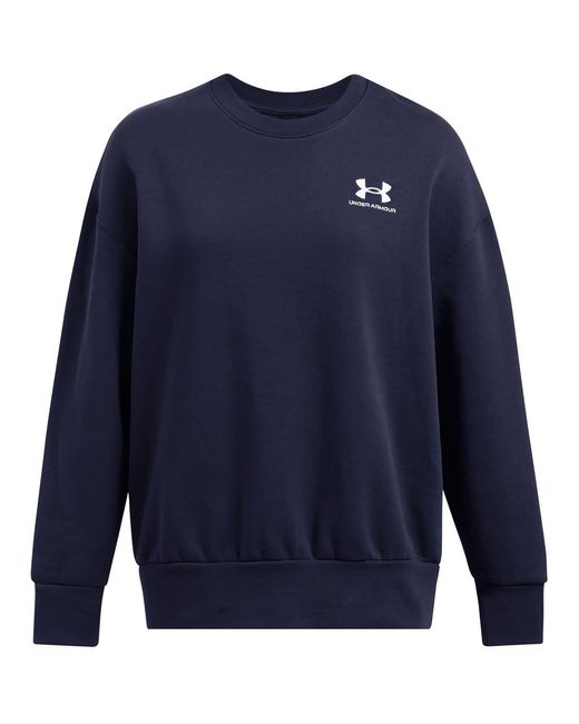 Under Armour Blue Oversize Fit Crew Neck Long Sleeve Sweatshirt