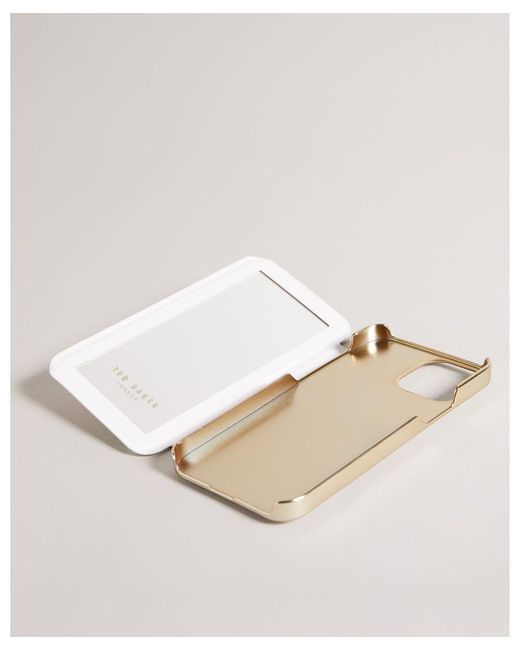 Ted Baker White Tila Sketchy Mag Iphone 12 / 12 Pro Mirror Case