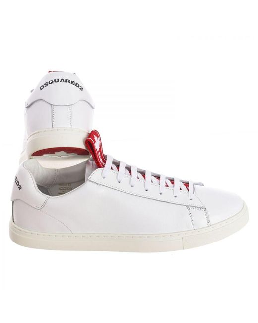 DSquared² White Evolution Tape Snm0079-01501155 Sports Shoes for men