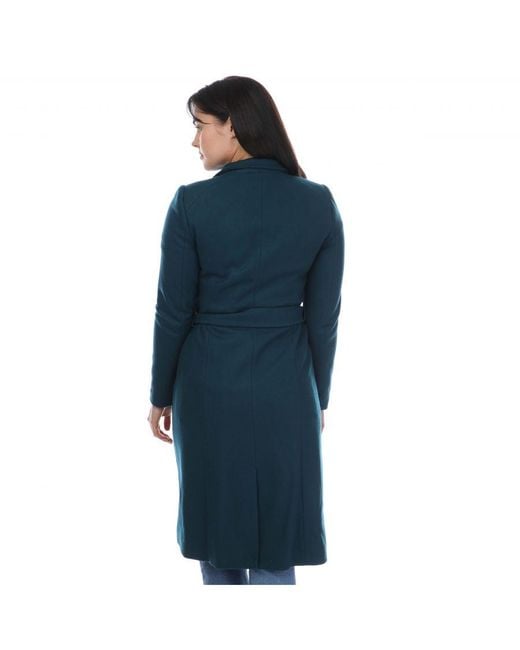 Ted Baker Blue Rose Wool Wrap Coat