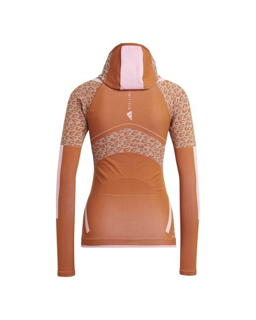 Adidas Brown Hooded Neck Raglan Sleeve Tech Sweatshirt
