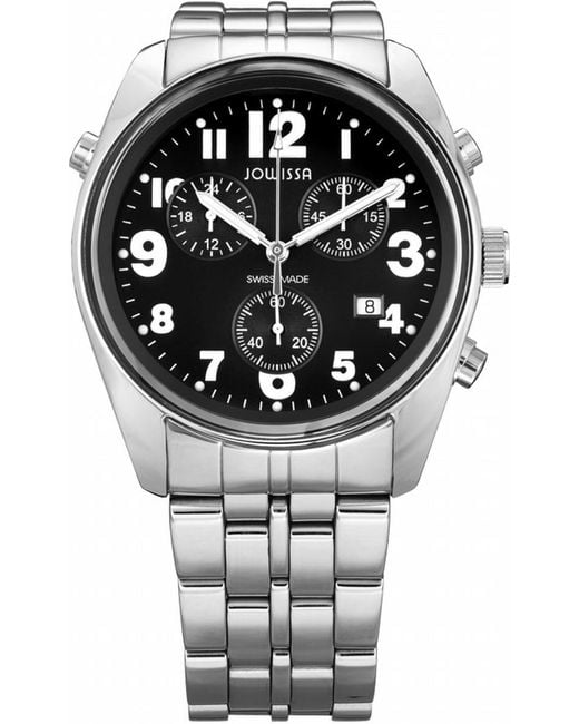 JOWISSA Metallic Ginebra 'Sblack Watch