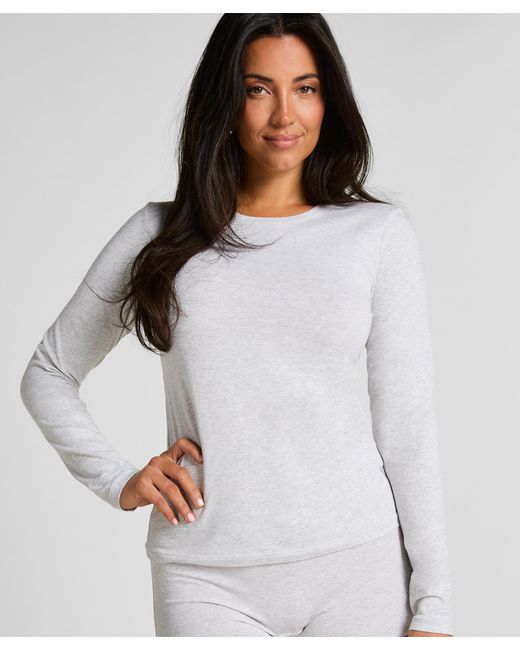 Hunkemöller Gray Longsleeved Shirt From Soft Cotton