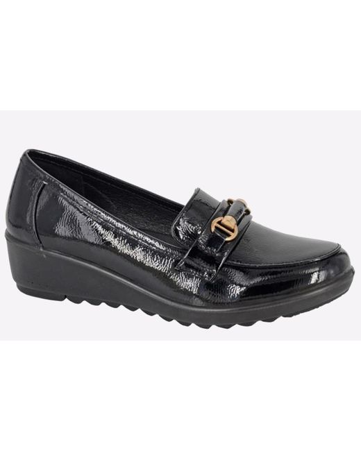 Boulevard Black Edmonton Wedge Loafers