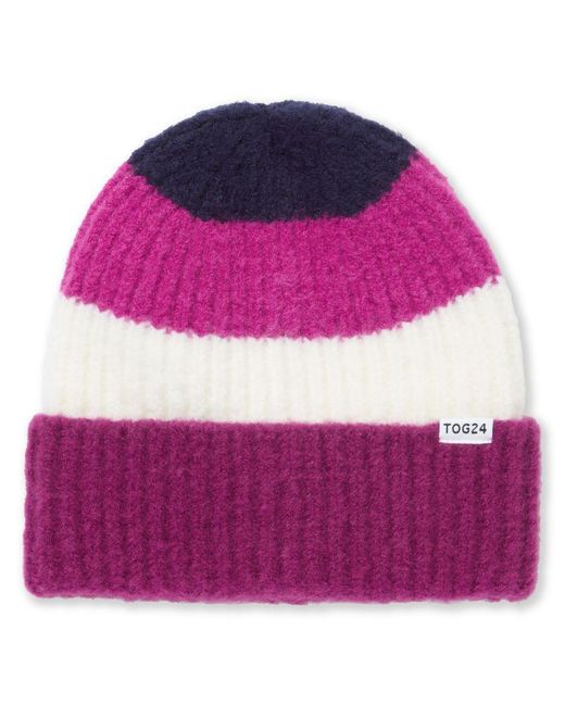 TOG24 Pink Desmon Knit Hat Berry
