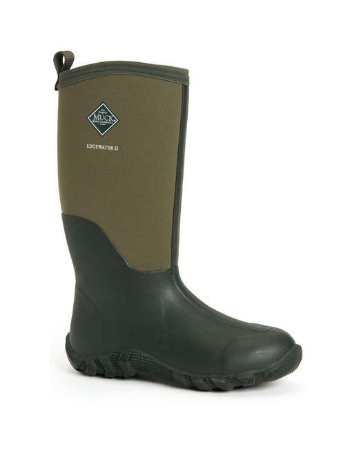 Muck Boot Green Edgewater Ii Rubber Moss Wellington
