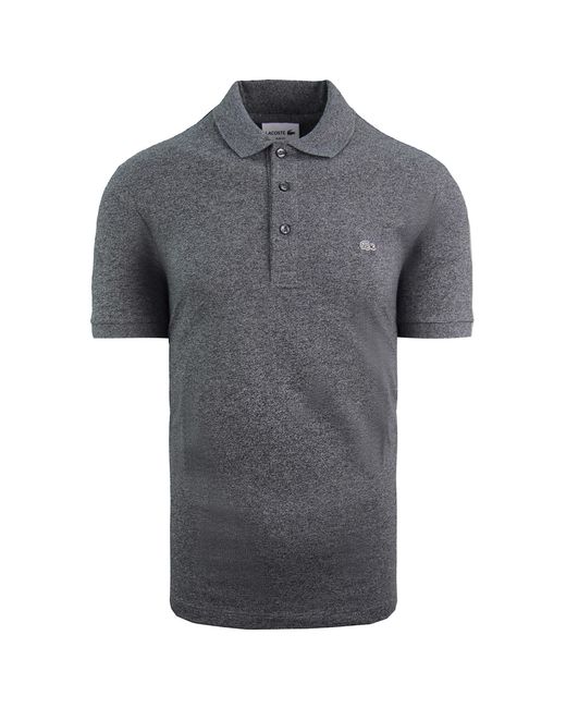 Lacoste Gray Slim Fit Short Sleeve Grey S Cotton Polo Shirt Ph4014 Sxy for men