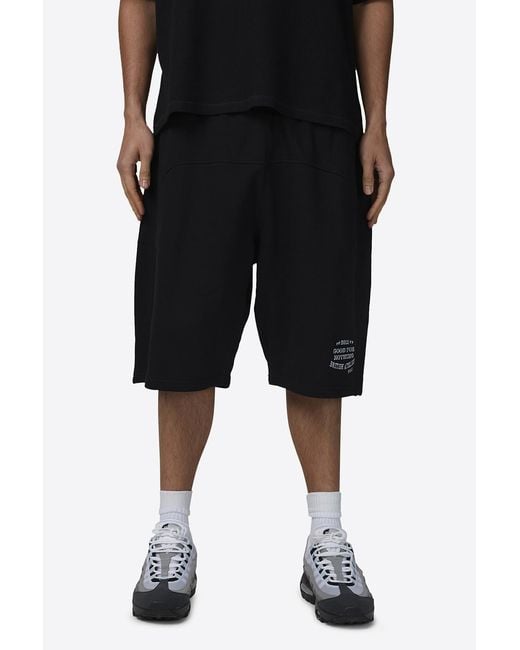 Good For Nothing Black Baggy Shorts for men