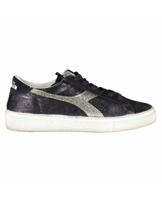 Diadora Black Montecarlo Glitter Dirty Trainers