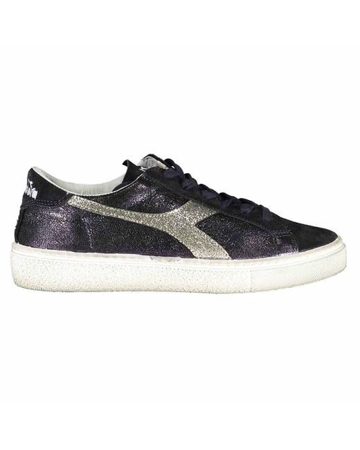 Diadora Black Montecarlo Glitter Dirty Trainer