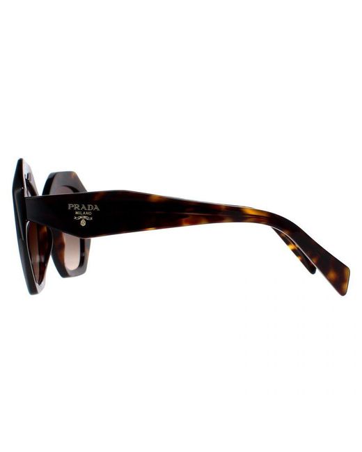 Prada Brown Round Tortoise Gradient Pr16Ws