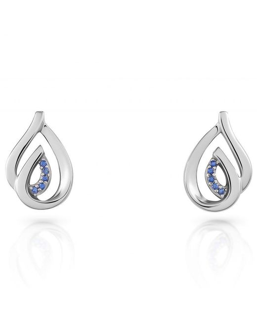 Orphelia Metallic 'Dazzle' 925 Sterling Stud Earrings