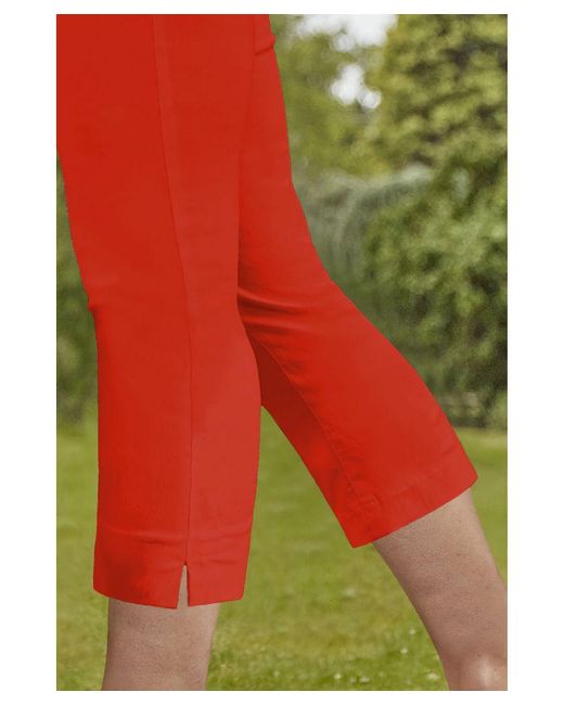 Roman Red Cropped Stretch Trouser
