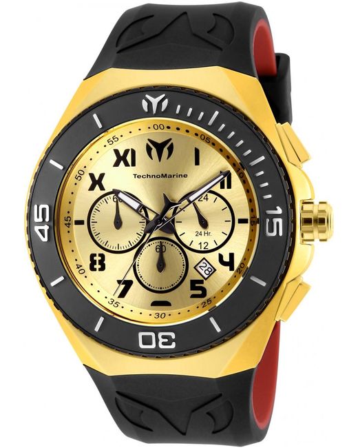 TechnoMarine Black Tm-215067 Manta Watch for men