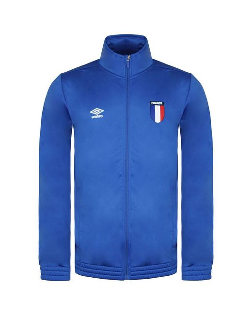 Umbro Blue France Tricot Royal Track Jacket for men