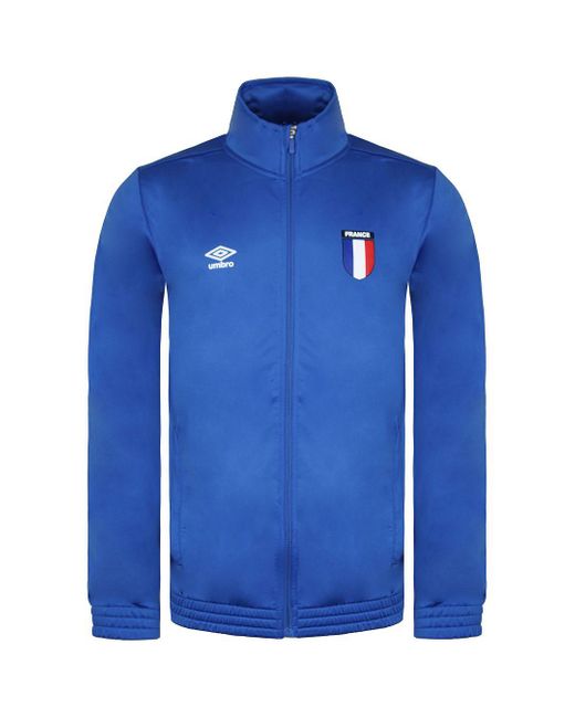 Umbro Blue France Tricot Royal Track Jacket for men