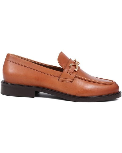 Jones Bootmaker Brown Mari Leather Loafers