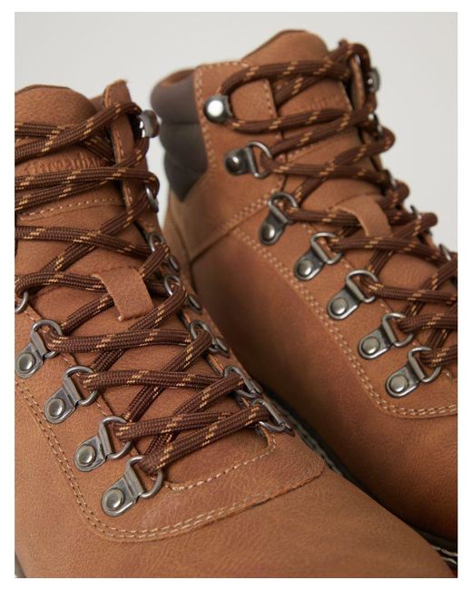 Threadbare Brown Tan 'carrow' Lace Up Chukka Boots for men