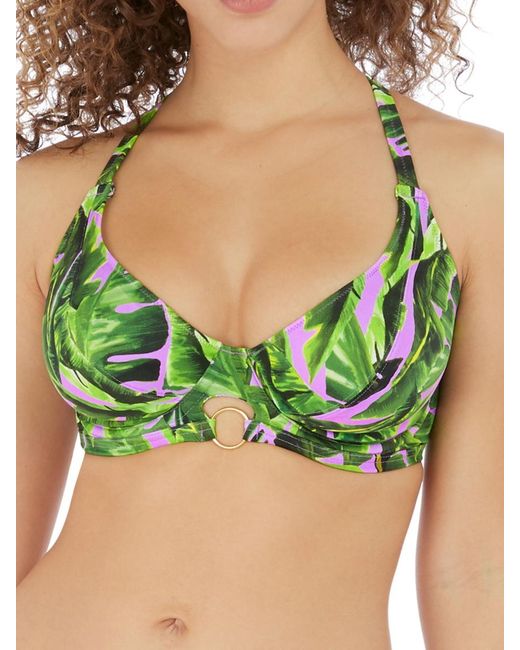 Freya Green Jungle Oasis Bandeau Bikini Top
