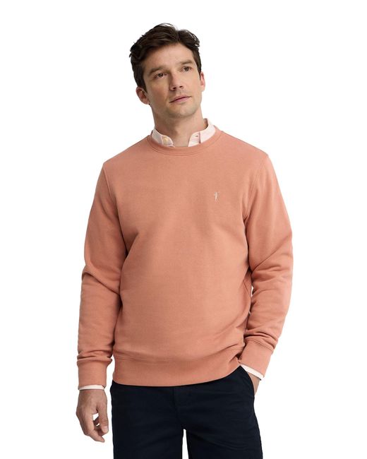 POLO CLUB Orange Crew Neck Relaxed Fit Sweatshirt Sweatshirt27 for men