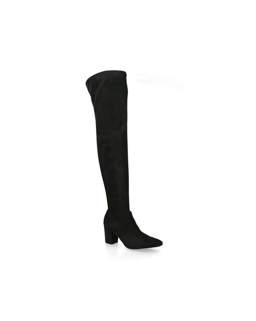 Steve Madden Black Suede Crosswalk Boots
