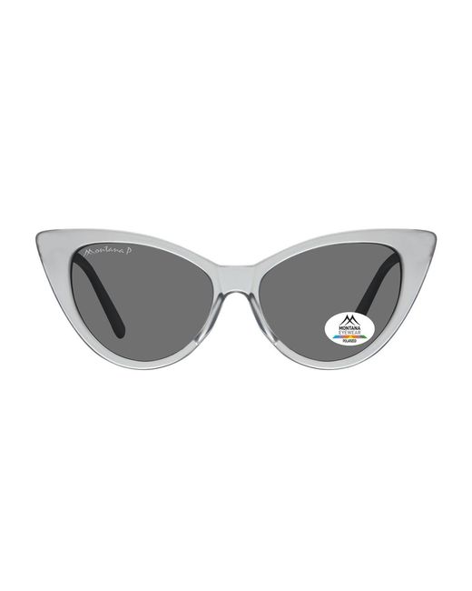 Montana Gray Cat Eye Transparent Polarized Mp71