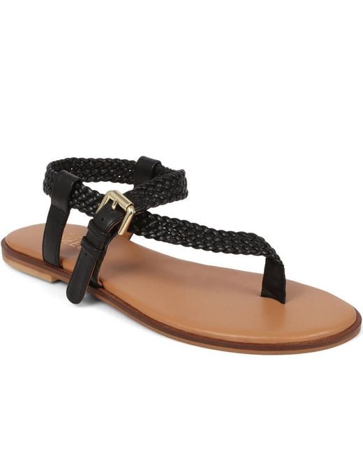 Jones Bootmaker Black Gabrielah Toe-Post Sandals
