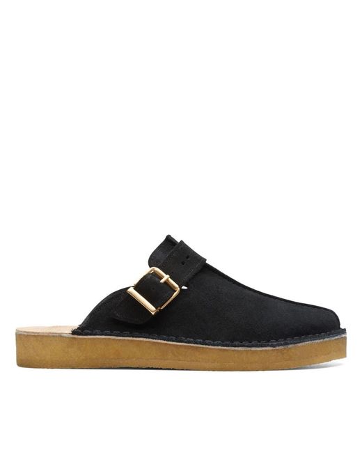 Clarks Blue Trek Mule Suede Boat Shoes for men