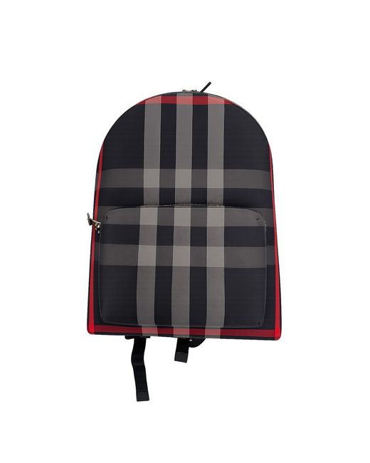 Burberry Gray Jeff Leather Backpack for men