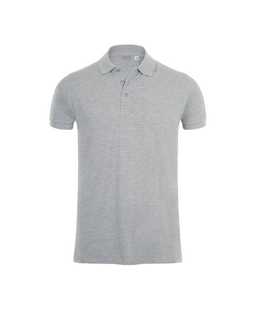 Sol's Gray Phoenix Short Sleeve Pique Polo Shirt Marl) for men