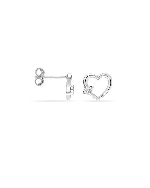 Bibei Metallic Heart Earrings
