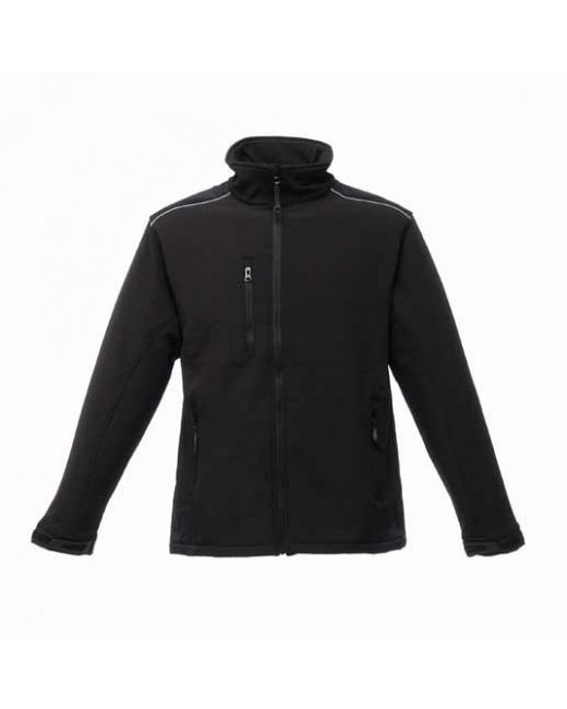 Regatta Black Sandstorm Workwear Softshell Jacket for men