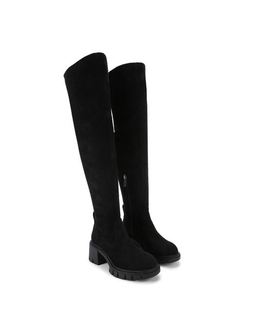 KG by Kurt Geiger Black Suede True Knee Boots