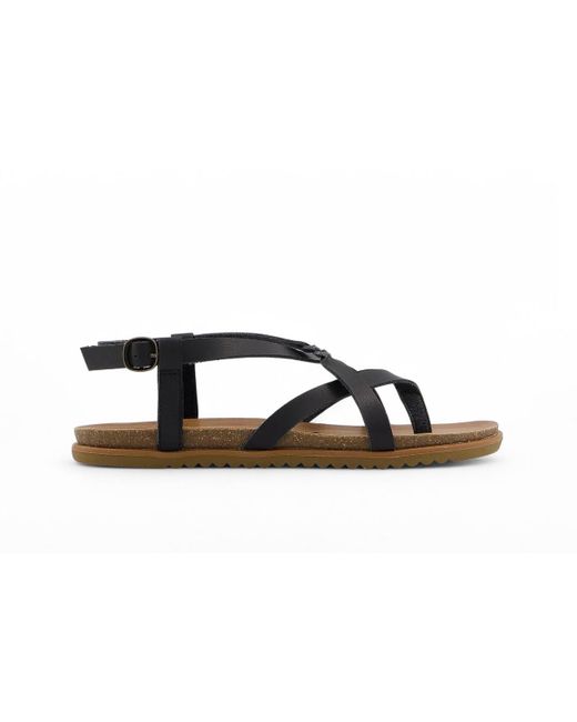 Blowfish Black Strappy Buckle Sandals