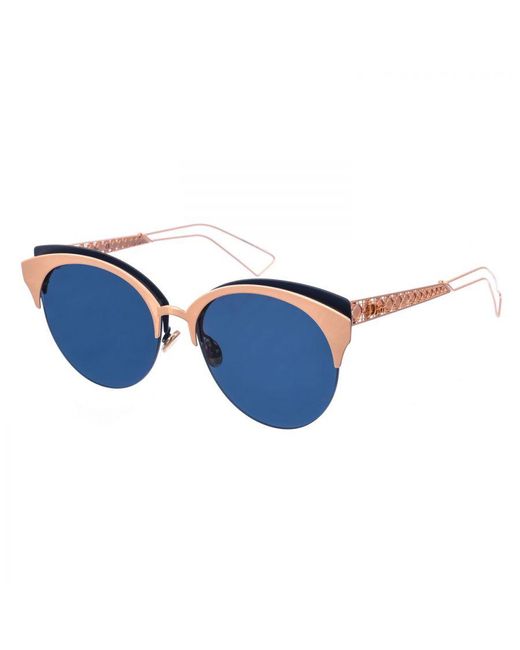 Dior Amaclub Damen-cat-eye-sonnenbrille Aus Metall in het Blue voor heren