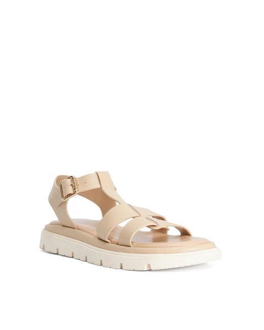 Dune Natural Lilar Chunky Gladiator Sandals