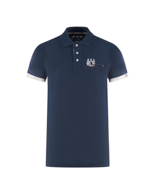 Aquascutum Blue London Aldis Polo Shirt for men