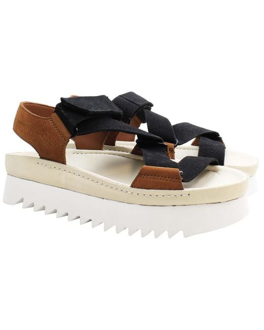 Clarks Brown Ranger Elvtd Sandals