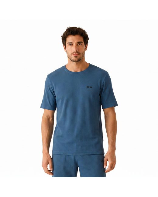 Boss Blue Short Sleeve Cotton T-Shirt 50535891 for men